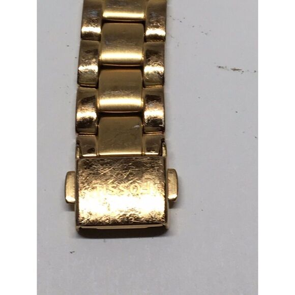 Authentic Fossil Watch Band Bracelet Links Case Use For Parts Used 18mm V807 - Picture 5 of 11
